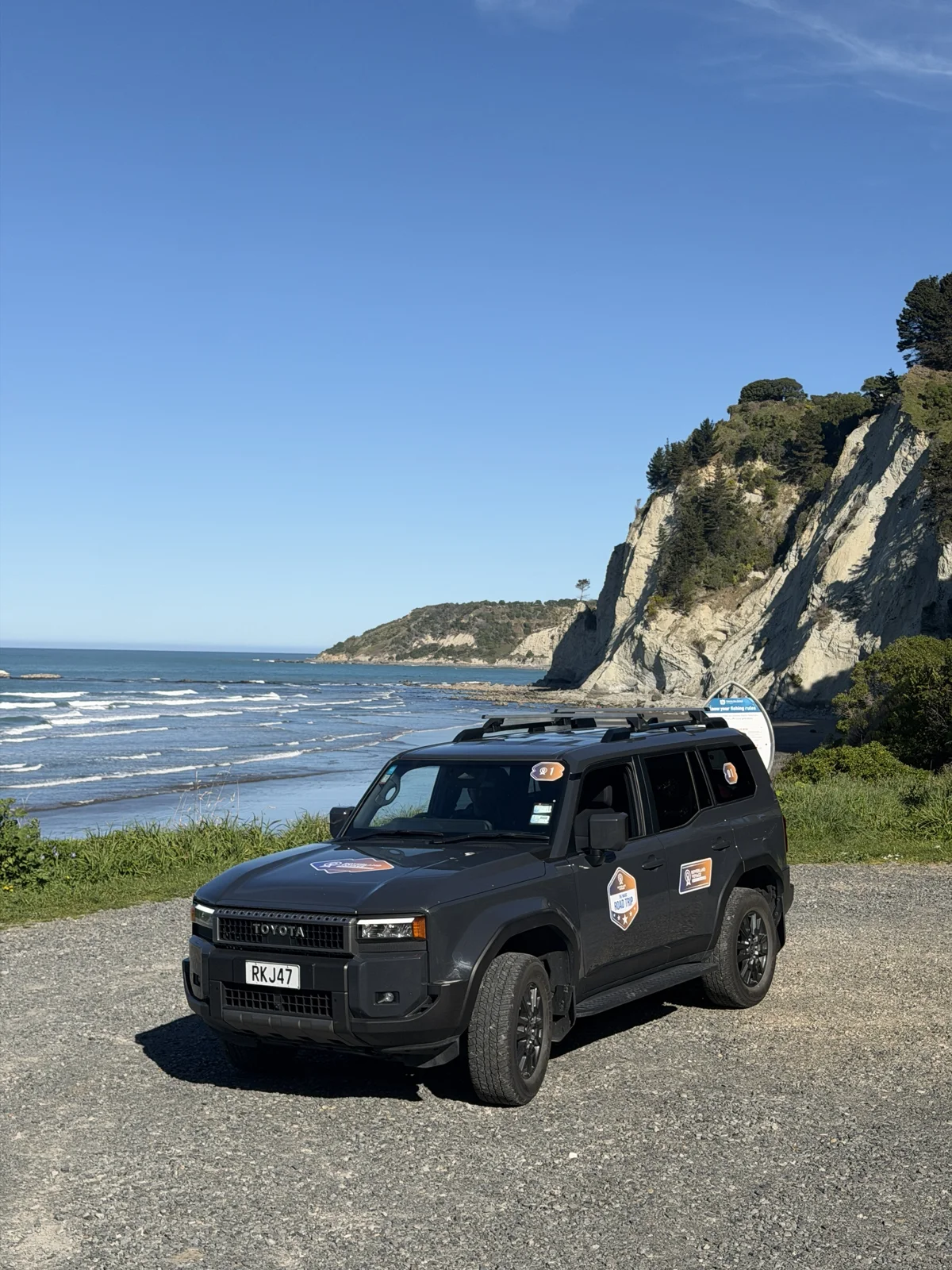 Coastal road stop