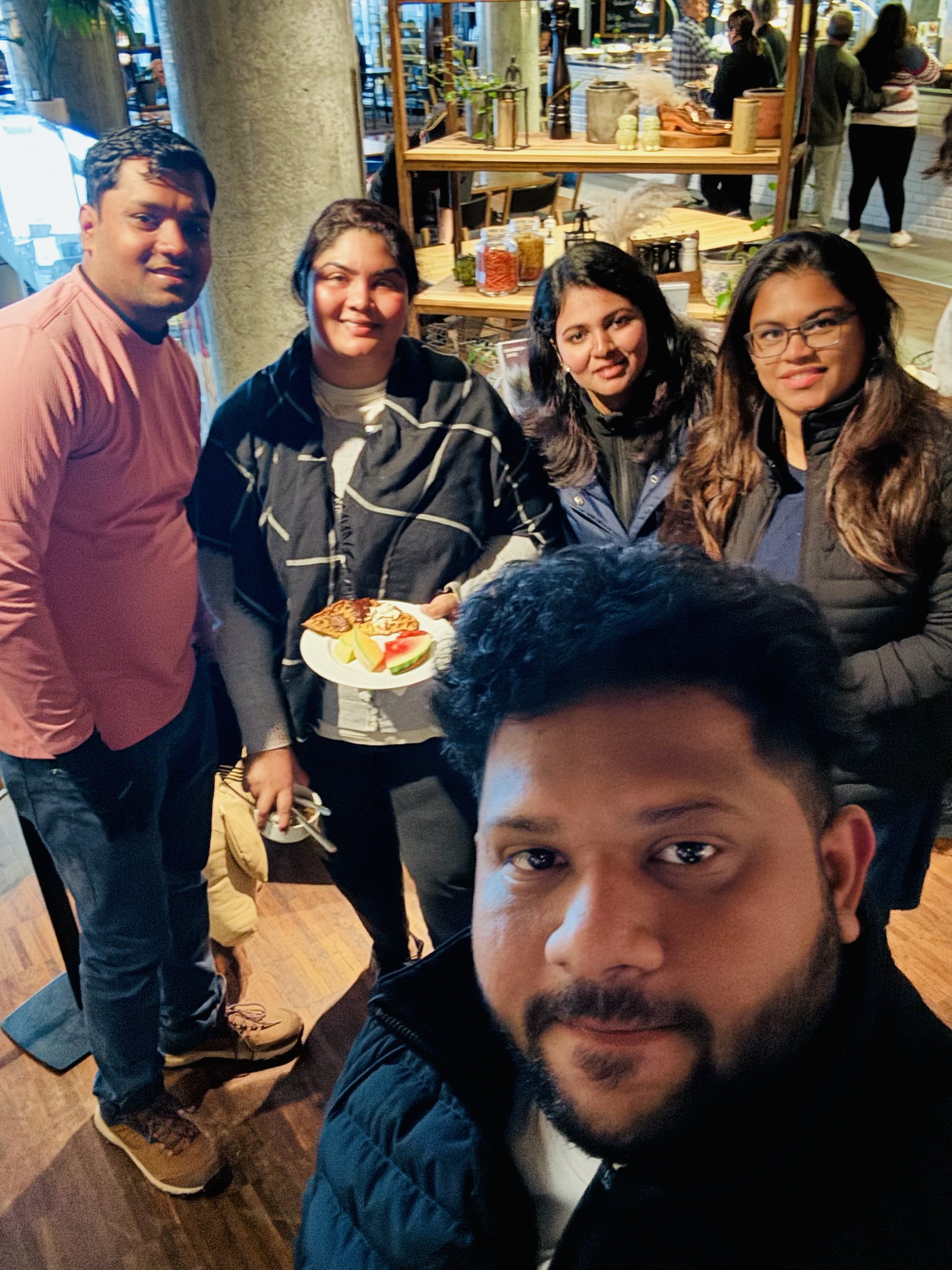 A table with the group